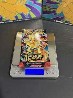VERY HEAVY! 22.7g+ Pokemon TCG Ascended Heroes Booster Pack (LOT OF 3 SEALED) - Image 2