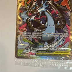 Mega Charizard X ex 023 Me: Mega Evolution Holo SEALED PROMO Full Art Pokemon - Image 4