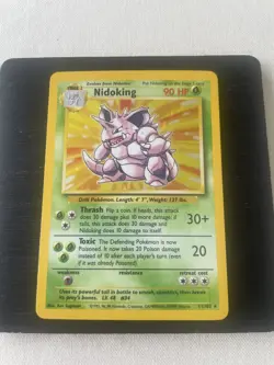 Pokemon Base Set 2 - Nidoking 11/130 Holo Rare NM - Image 1