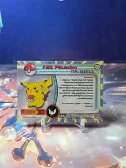 Pokemon TCG Topps Pikachu 25 Pokemon Tv Animation 1999 LP - Image 2
