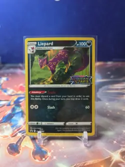 2022 Pokemon TCG Holo Liepard SWSH187 Black Star Promo LP - Image 1