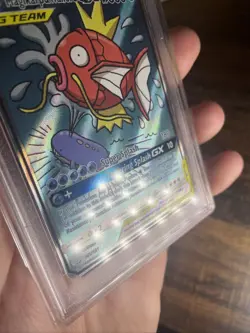 PSA Graded Mint 9 Magikarp & Wailord GX Team Up Alt Art 161/181 Full Art Pokemon - Image 5