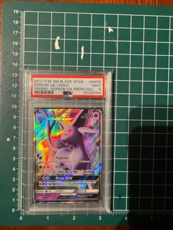 PSA 9 2017 Pokemon SM Black Star Promo #SM35 Espeon Gx Holo Premium Collection - Image 1
