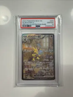 Pokemon TCG Alakazam EX 201/165 Special Illustration Rare PSA10 - Image 1