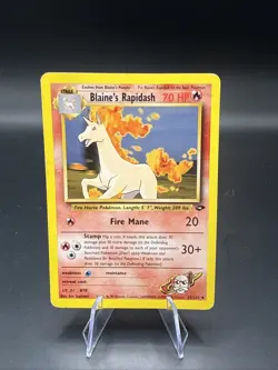 Blaine’s Rapidash 33/132 Gym Heroes Unlimited - Pokemon TCG WOTC 2000 - Image 1