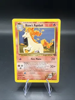 Blaine’s Rapidash 33/132 Gym Heroes Unlimited - Pokemon TCG WOTC 2000 - Image 3