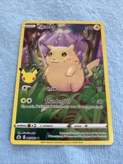 2021 Pokemon Celebrations #005 Pikachu Holo Rare Mint - Image 1