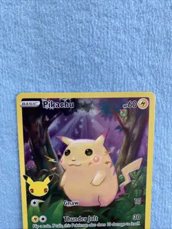 2021 Pokemon Celebrations #005 Pikachu Holo Rare Mint - Image 5