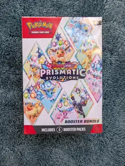 Lot of 4 Pokemon TCG Scarlet & Violet Prismatic Evolutions Booster Bundle Box - Image 3