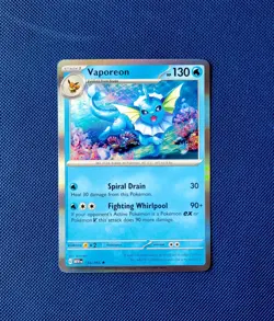 Pokemon - Vaporeon 134/165 - Scarlet & Violet 151 - Holo Rare - Near Mint - Image 1