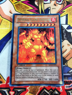 Infernal Flame Emperor sd3-en001 1st Edition (MP) Ultra Rare Yu-Gi-Oh! - Image 1