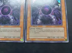 Yugioh - Caius the Shadow Monarch SDDE-EN001 Ultra Rare 1st Edition Playset x3 - Image 5