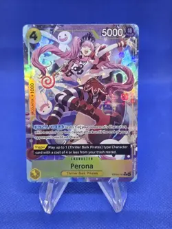 One Piece The Azure Sea’s Seven Perona OP14-111 Alternate Alt Art NM - Image 1