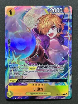 Lilith OP13-113 R AA Carrying On His Will One Piece TCG English - Image 1