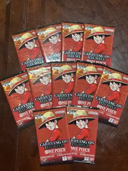 One Piece TCG OP-13 Carrying On His Will Booster Packs 11x sealed - Image 1