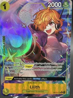 Lilith Rare Alt Art OP13-113 Carrying on His Will One Piece Yellow Foil - Image 3