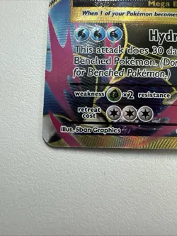 Pokemon TCG M Blastoise EX Full Art Mega Ultra Rare Holo 102/108 Evolutions NM - Image 5