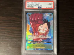 One Piece CCG Monkey.D.Luffy Alternate OP07-109, PSA 10 Gem Mint Japanese - Image 1