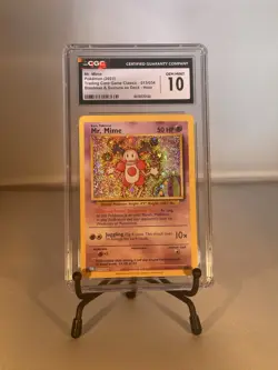 Pokemon Mr. Mime 013/034 Trading Card Game Classic Holo CGC 10 - Image 1