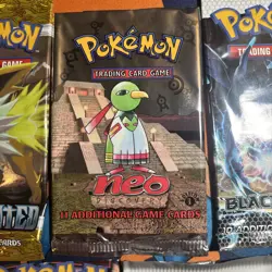 Pokemon Pack Art Lot No Card, 1st Ed Neo Discovery Undaunted Legendary Treasure - Image 3