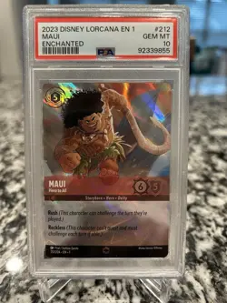 Disney Lorcana TCG Maui Hero to All Enchanted 2023 PSA10, Card 212/204, EN1 - Image 1