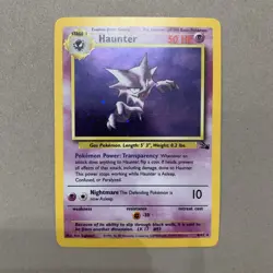 Haunter | 6/62 | Fossil | Holo | Pokemon Card | NM - Image 1