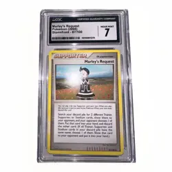 2008 Marley’s Request Diamond & Pearl Stormfront Pokemon TCG Card CGC NM 7 - Image 1