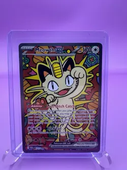 Pokemon Meowth EX SIR Holo Card 121/088 170HP Pokemon TCG SIR - Image 3