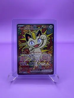Pokemon Meowth EX SIR Holo Card 121/088 170HP Pokemon TCG SIR - Image 4