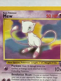 Mew # 8 Black Star Promo Rare Vintage Pokemon Card - LP Non Holo - Image 2