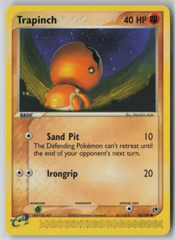 Trapinch 82/100 Pokemon TCG Sandstorm e-Reader Regular Card (Near Mint) NM 1 - Image 1