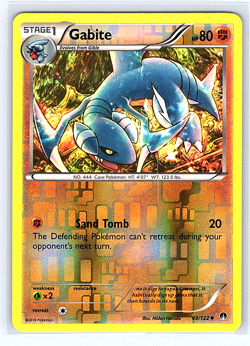 Gabite [Reverse Holo] 69/122 Breakpoint LP Pokemon Card - Image 1