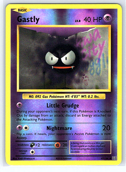 Gastly [Reverse Holo] 47/108 Evolutions LP Pokemon Card - Image 1