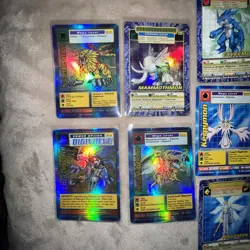 Vintage Digimon Card Lot + 4 holos w/ box - Image 1