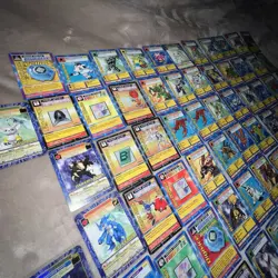 Vintage Digimon Card Lot + 4 holos w/ box - Image 2