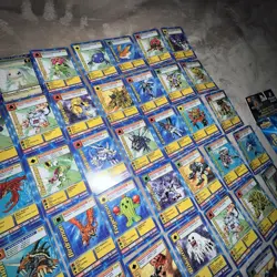 Vintage Digimon Card Lot + 4 holos w/ box - Image 3