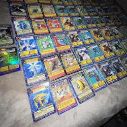 Vintage Digimon Card Lot + 4 holos w/ box - Image 4