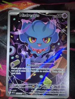Pokemon TCG Misdreavus 233/217 ASC Rare Full Art Holo English Card - Image 1