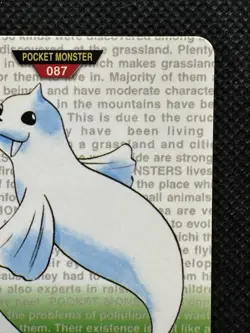 Pokemon Dewgong Carddass No. 087 Green 1996 BANDAI Nintendo Japanese card - Image 3