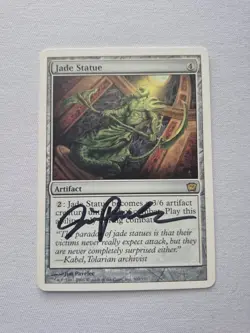 Jade Statue Ninth Edition Rare Signed Artist Proof MTG - Image 2