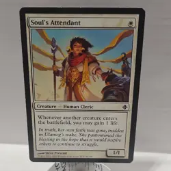 Wizards Soul's Attendant Rise of the Eldrazi Regular Creature White Human Cleri… - Image 1