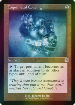 MTG Liquimetal Coating Foil ** The Brothers' War Retro Artifacts ** English (NM) - Image 1