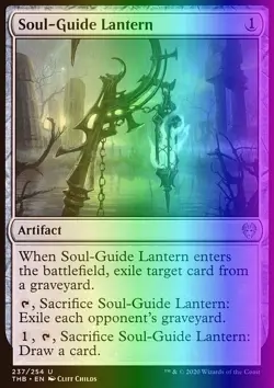 MTG Magic the Gathering Soul-Guide Lantern (237/372) Theros Beyond Death LP FOIL - Image 1