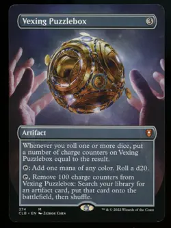 MTG Magic Vexing Puzzlebox BORDERLESS 374 Commander: Baldur's Gate CLB Artifact - Image 2