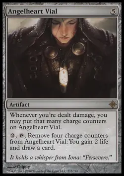 MTG Magic the Gathering Angelheart Vial (215/255) Rise of the Eldrazi LP - Image 1