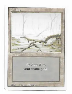 Magic the Gathering ~ MTG ~ 1x Swamp (B) ~ 3rd Edition ~ M/NM ~ REVISED - Image 1