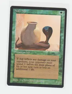 Magic the Gathering ~ MTG ~ 1x Nafs Asp ~ MP ~ Arabian Nights - Image 1