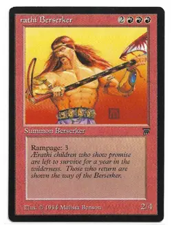 Magic the Gathering ~ MTG ~ 1x Aerathi Berserker ~ LEGENDS ~ LP - Image 1
