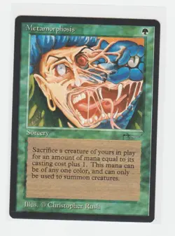 Magic the Gathering ~ MTG ~ 1x Metamorphosis ~ HP ~ Arabian Nights - Image 1