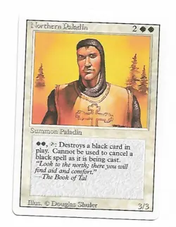 Magic the Gathering ~ MTG ~ 1x Northern Paladin ~ 3rd Edition ~ MP ~ REVISED - Image 1